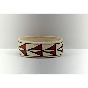 D. Chino Acoma Pueblo Mini Pottery Bowl Hand Painted Southwest Native American
